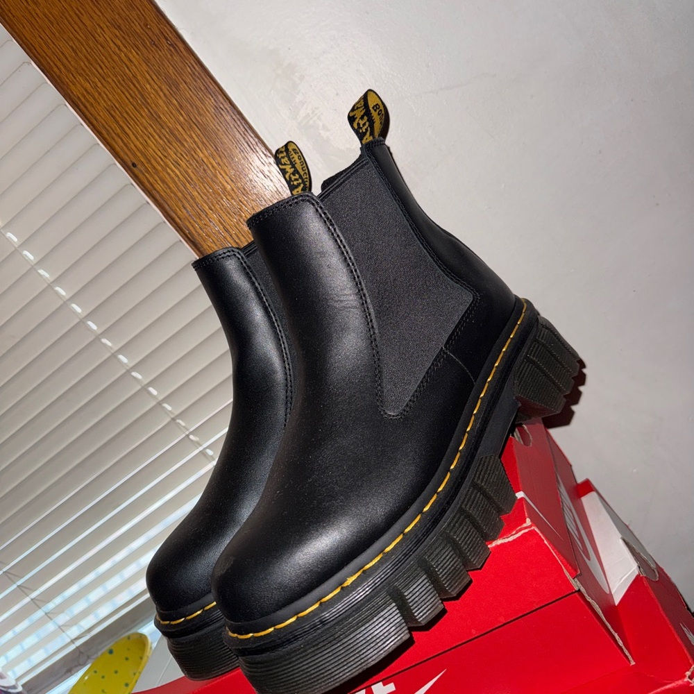 Dr. Martens Black Chunky Ankle Booties